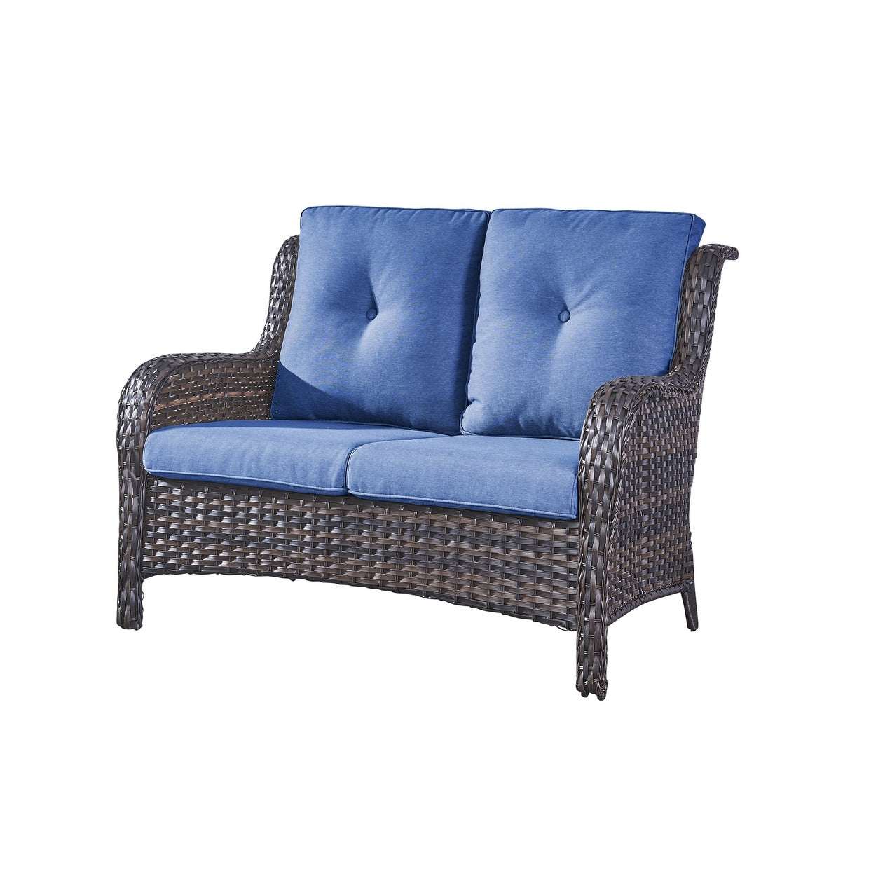 Ensemble de canapés d'extérieur en osier Gymojoy avec causeuse et canapé en rotin