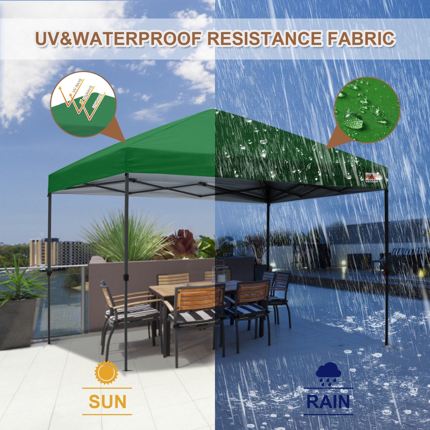 ABCCANOPY Tente à baldaquin facile à monter et durable Tente à baldaquin d'extérieur