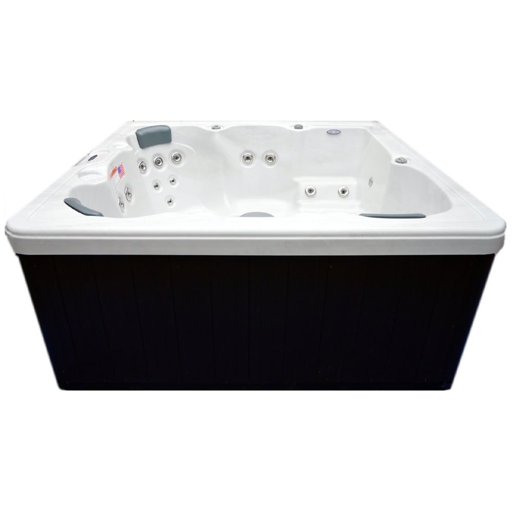 Spa 51 jets Home and Garden pour 5 personnes avec jets en acier inoxydable et ozone - 80 x 80 x 34