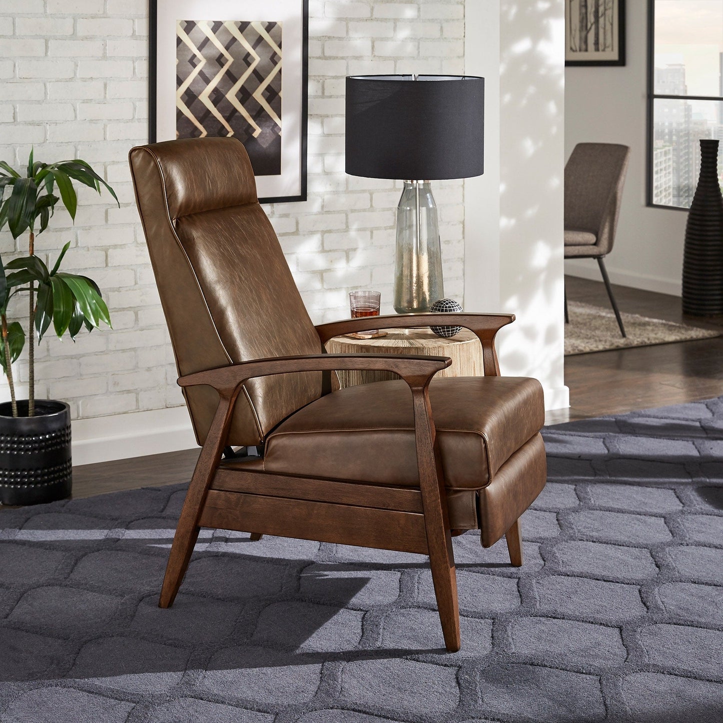 Fauteuil inclinable Notker 25,75 pouces de large, style milieu du siècle, par iNSPIRE Q Modern