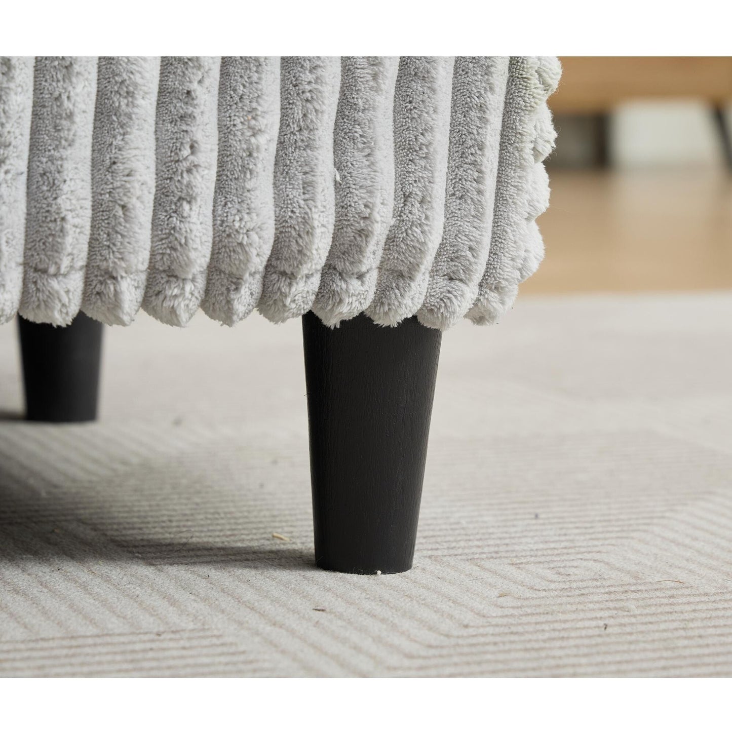 Canapé-lit surdimensionné en velours côtelé moelleux et réglable