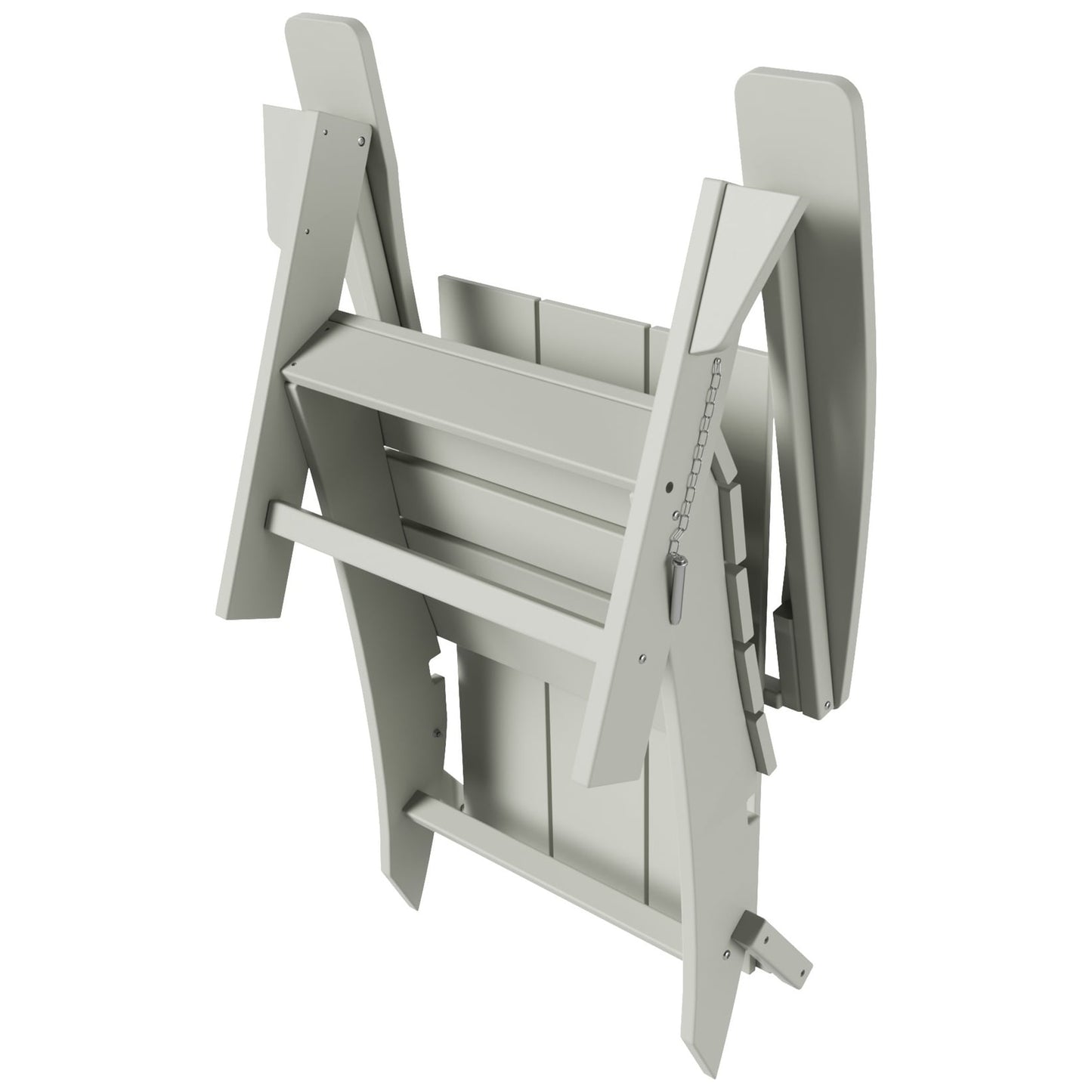 Chaise Adirondack pliante Polytrends Shoreside moderne et écologique, idéale pour les commerces et les résidences, toutes saisons
