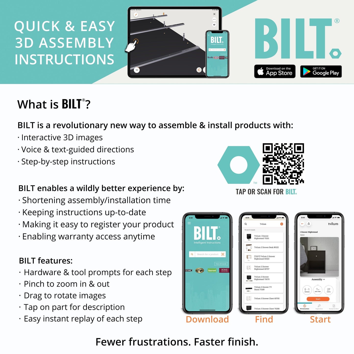 Porch & Den Zoe Commode double à 6 tiroirs