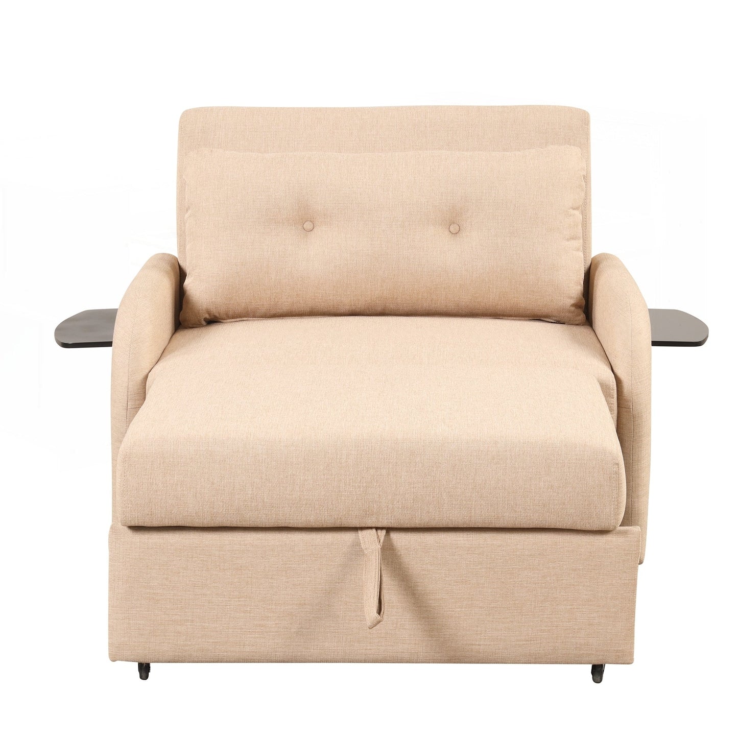 Canapé-lit gigogne 3 en 1 avec table à 2 oreilles