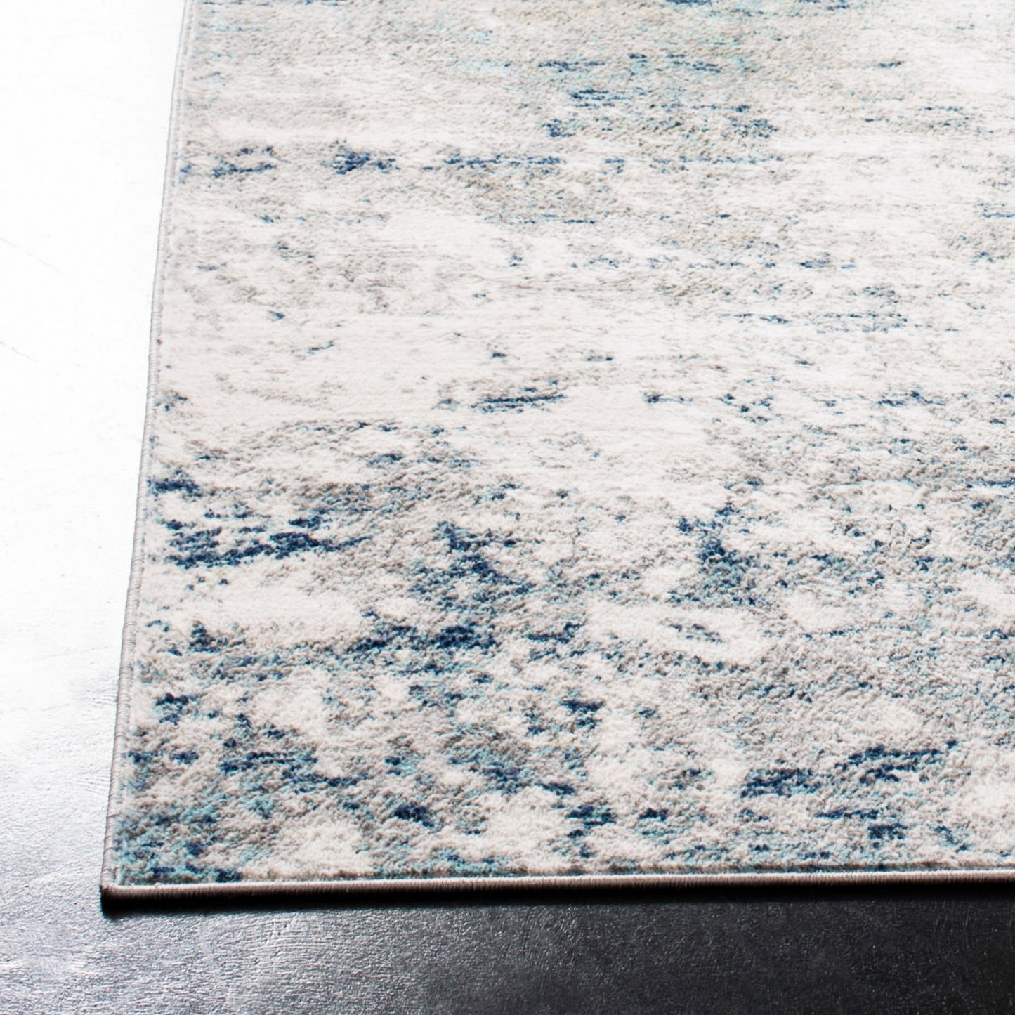 Tapis abstrait moderne SAFAVIEH Jasper Shreya - Gris/Bleu - 8' x 10'