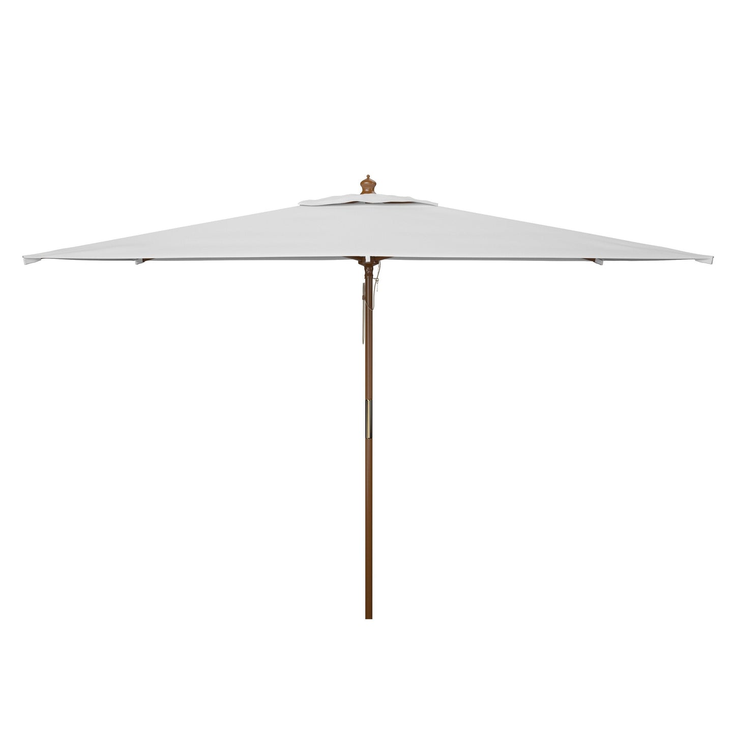 Parasol de marché à poulie en bois SAFAVIEH Outdoor Glauca de 11 pieds