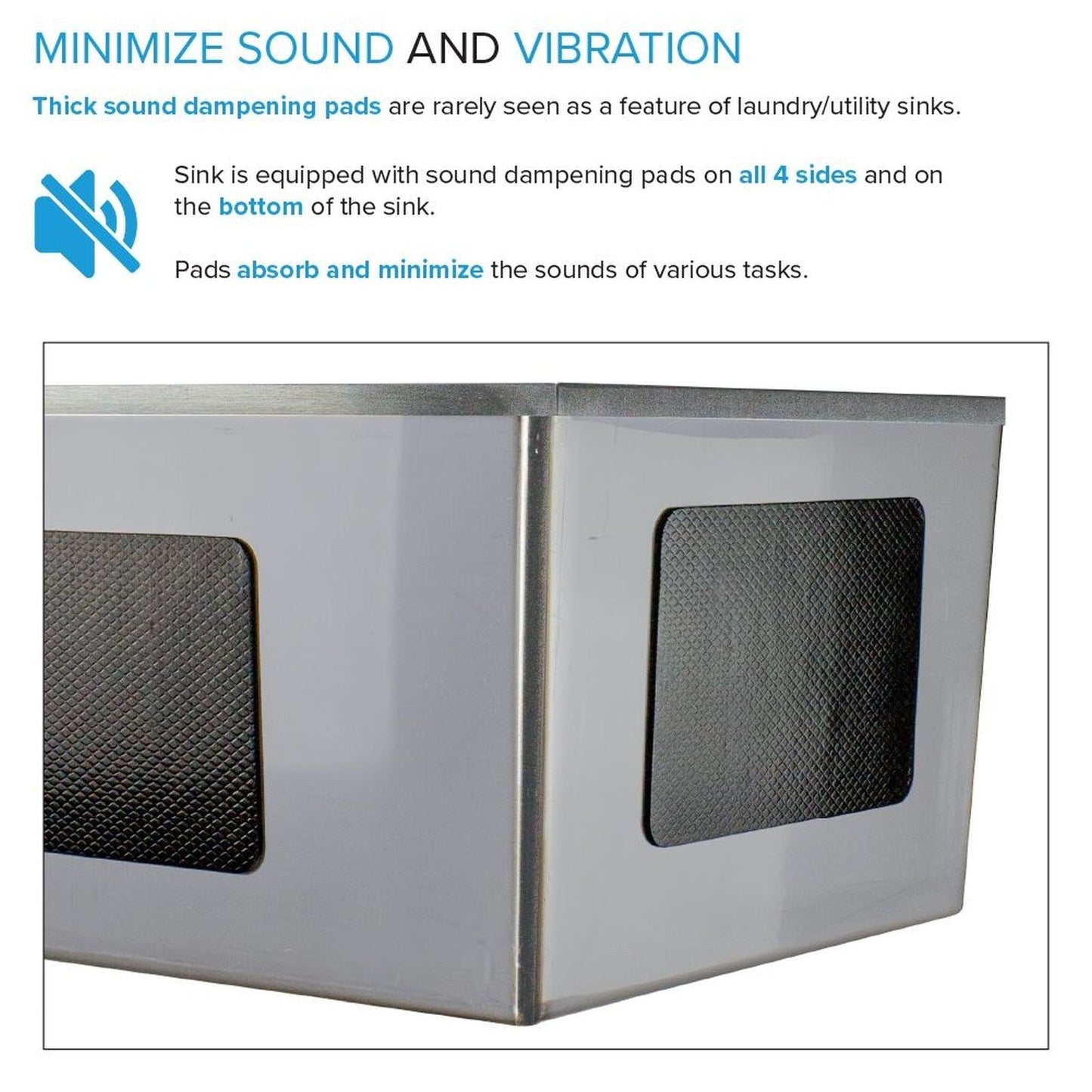 Évier de buanderie et lavabo en acier inoxydable Transolid EWS-2422S de 24 po de largeur x 22 po de profondeur x 35 po de hauteur - 24 po x 22 po