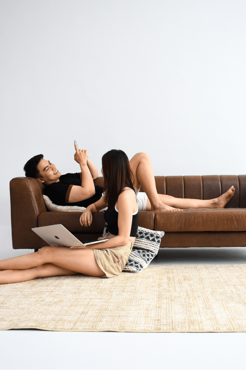 Tapis Golden Crosshatch | Scandinave | Série Polyfibre Cachemire