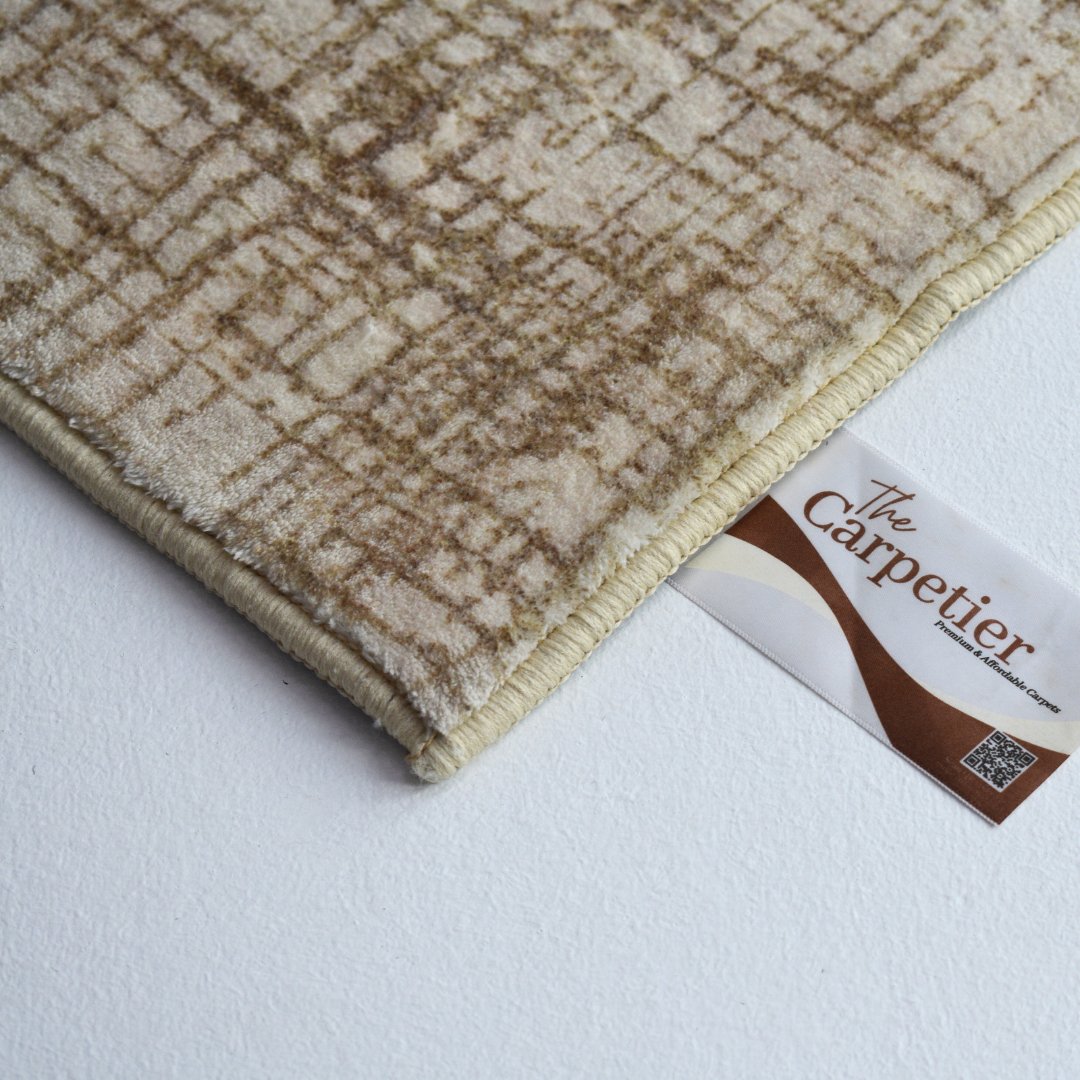 Tapis Golden Crosshatch | Scandinave | Série Polyfibre Cachemire