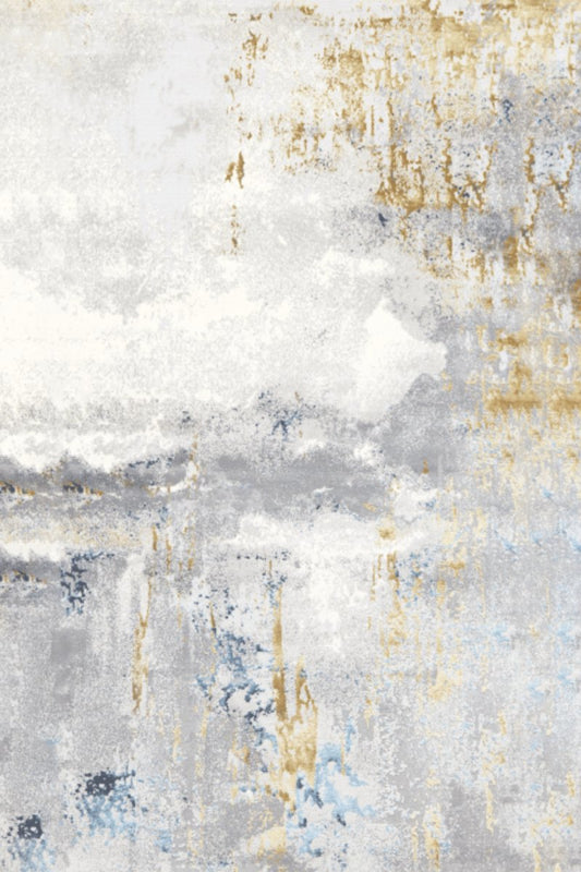 Tapis Saphir Doré | Moderne | Série Polyfibre Cachemire