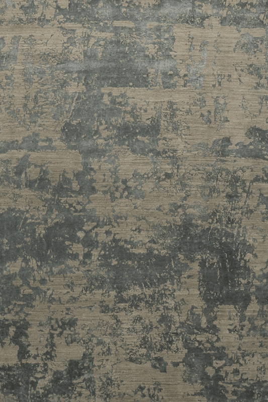 Tapis Forêt d'Olives | Laine et soie de luxe, noué à la main