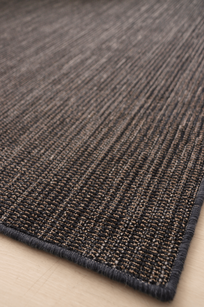 Moquette bouclée multicolore Oxford bleu et noyer | Série Earth