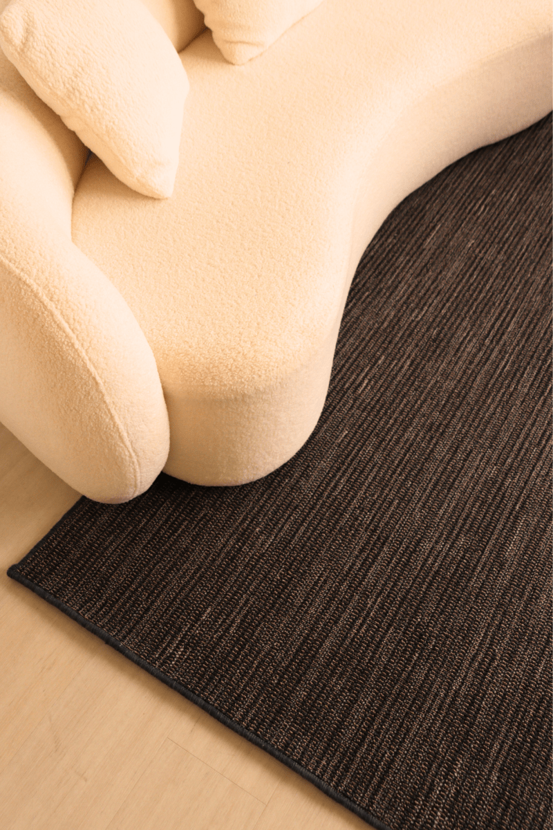 Moquette bouclée multicolore Oxford bleu et noyer | Série Earth