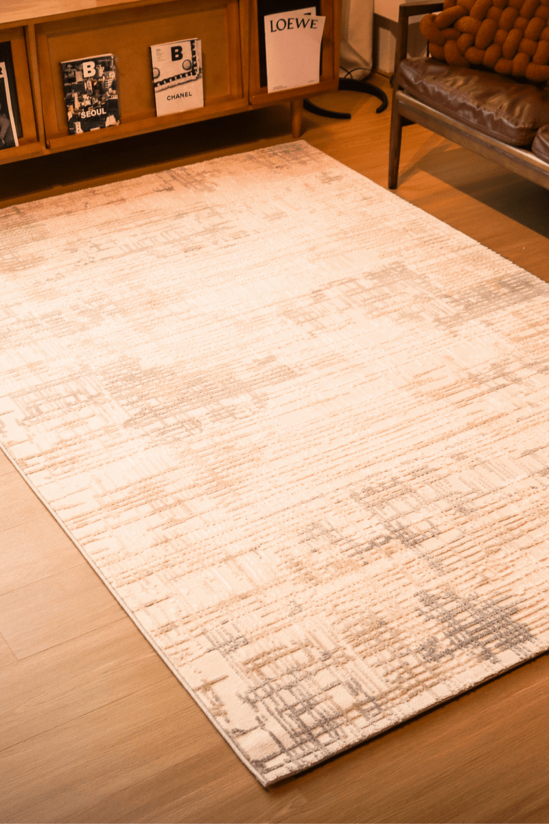 Tapis de luxe Rustic Grids | Série Carlton Modern