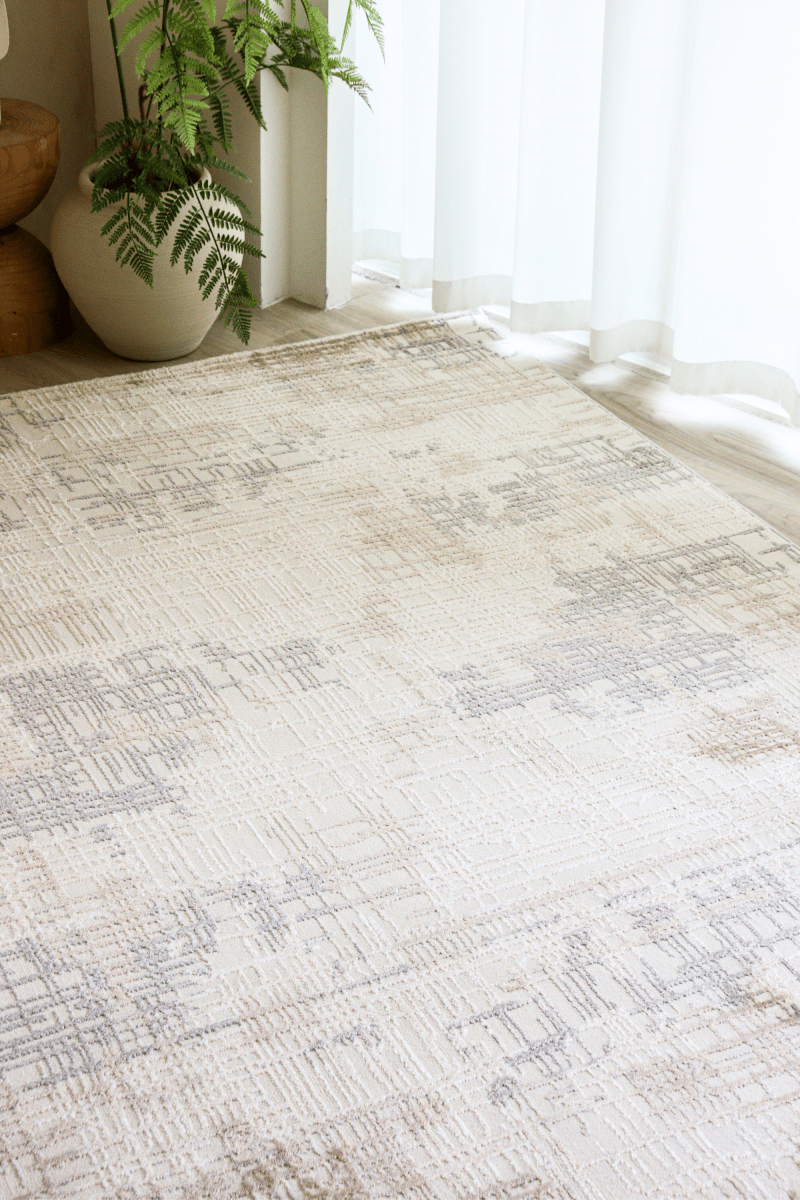 Tapis de luxe Rustic Grids | Série Carlton Modern