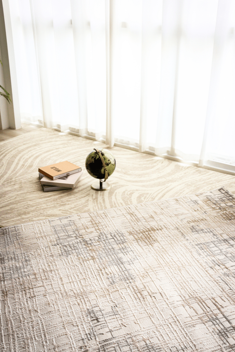 Tapis de luxe Rustic Grids | Série Carlton Modern