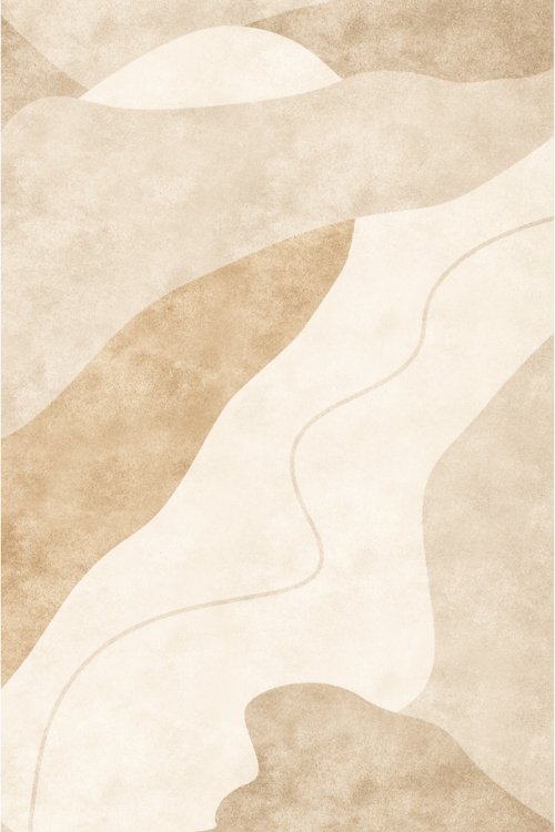 Tapis Sandstone Waves | Scandinave | Série Polyfibre Cachemire
