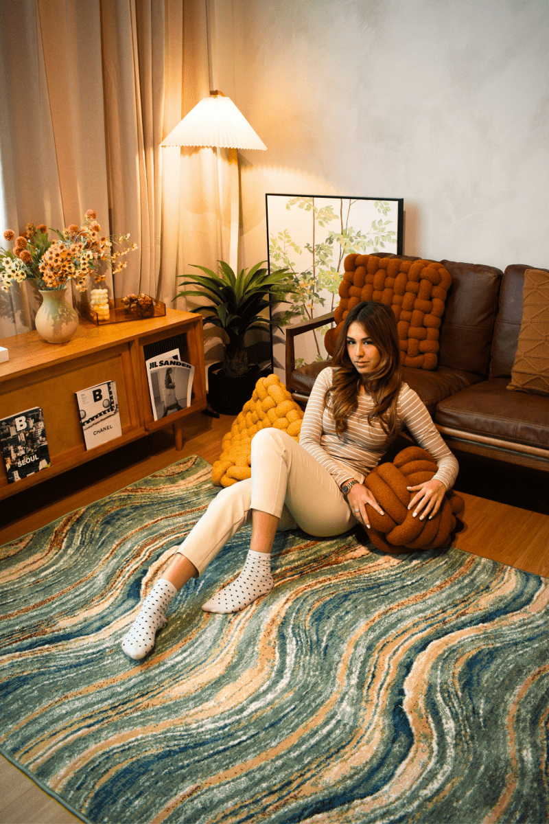 Tapis Seaside Drift | Série Wilton Dyed