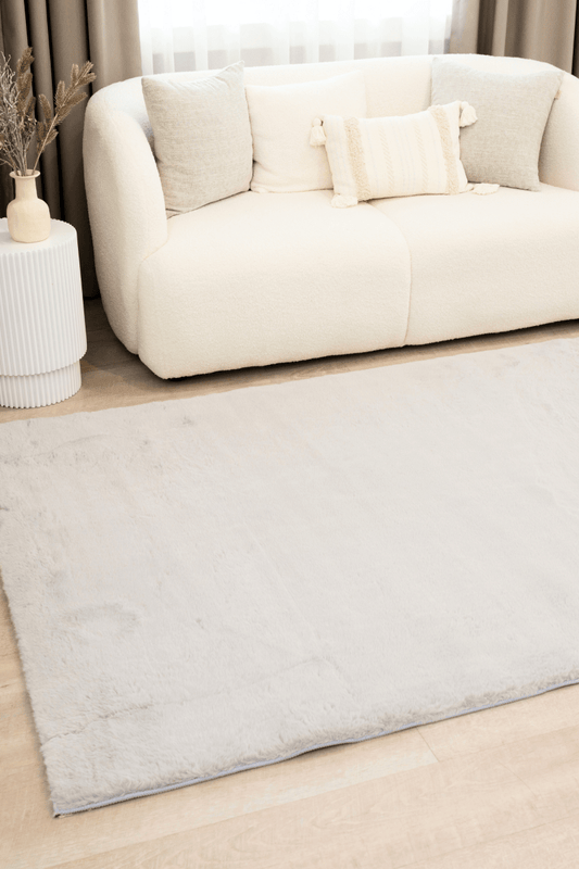 Tapis gris acier | Série Cloud Fur