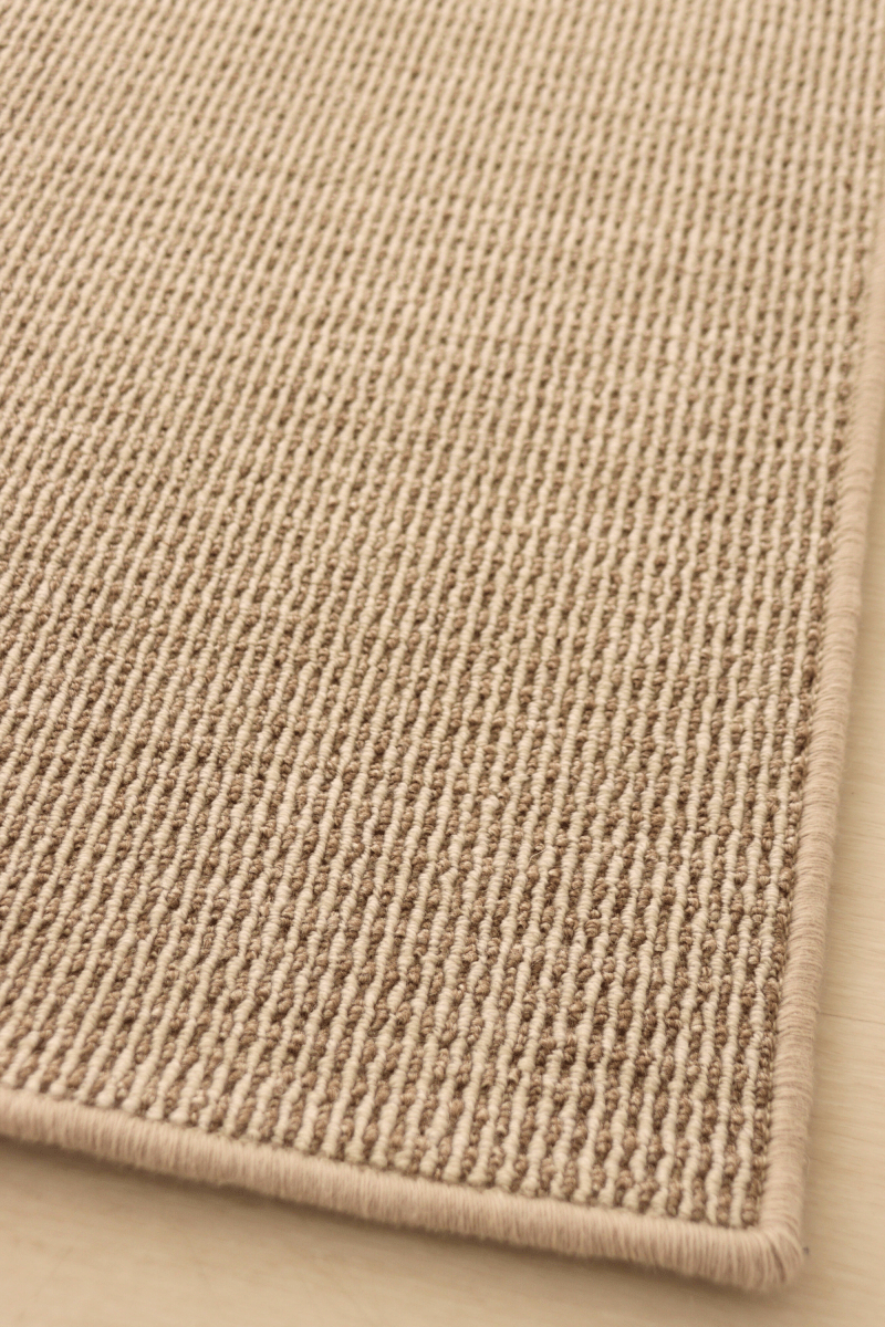 Tapis à poils bouclés multicolores taupe et crème | Série Earth