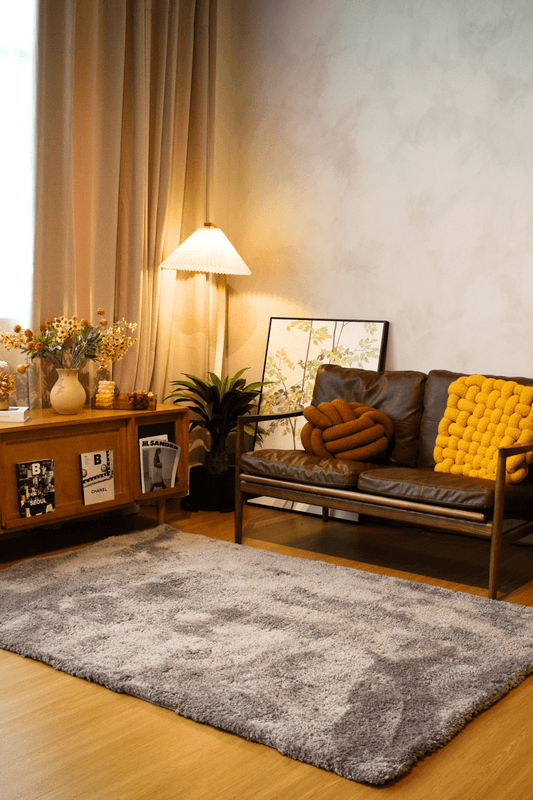 Tapis LuxeFur gris taupe | Série LuxeFur Dyed