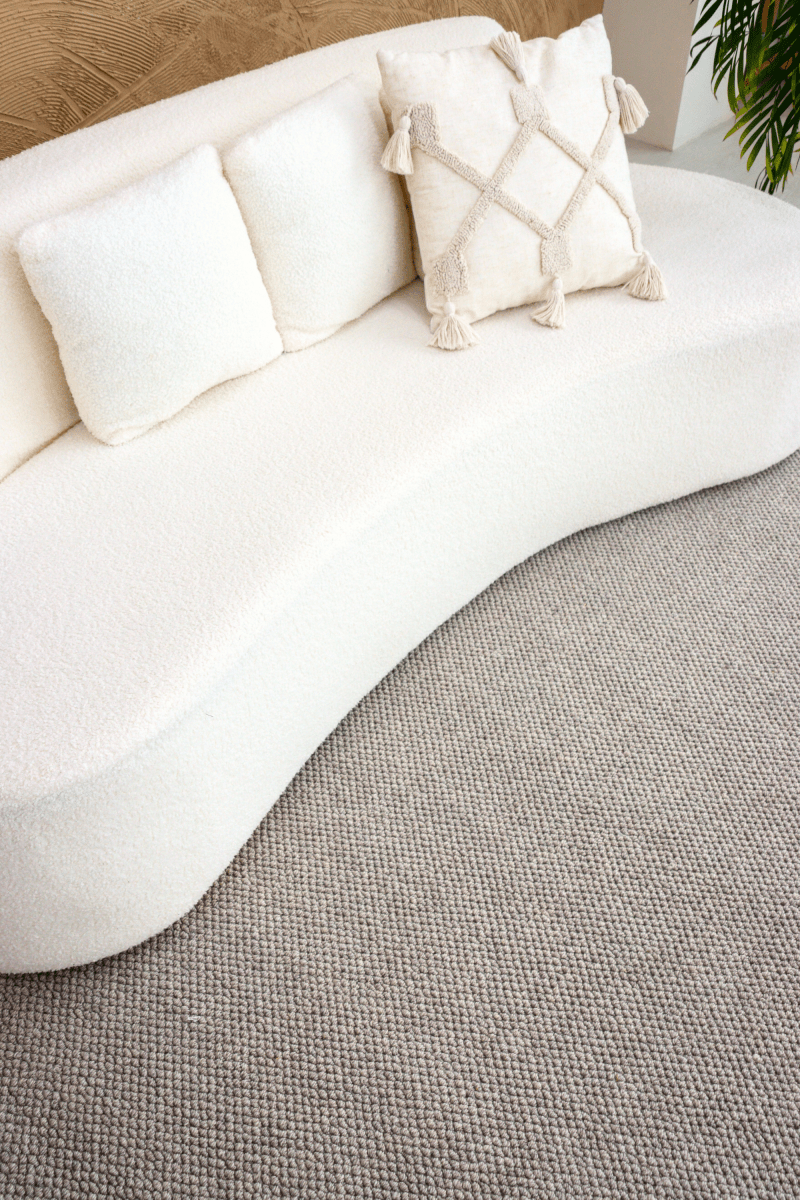 Tapis à poils bouclés taupe | Série Earth
