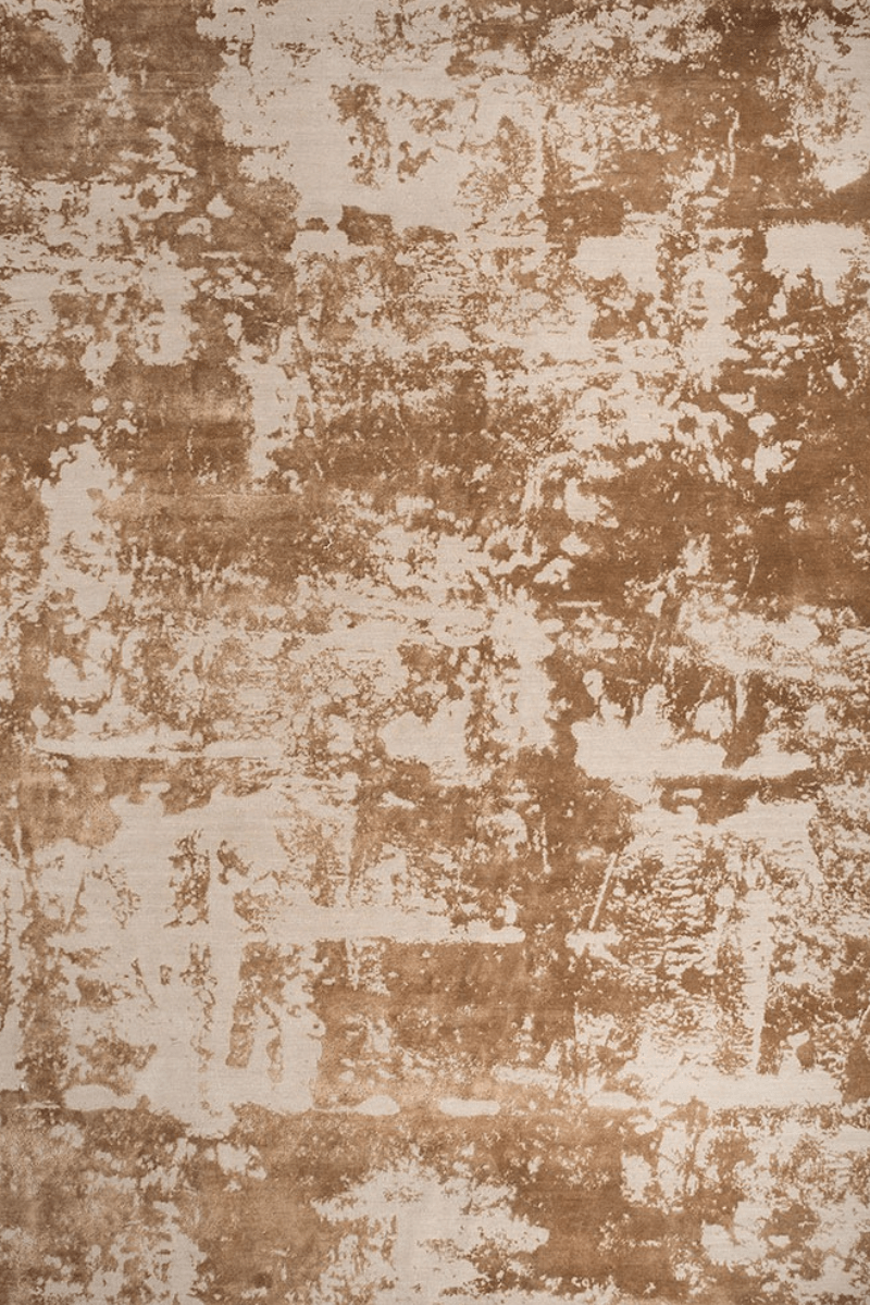 Tapis Nuage de caramel | Laine et soie de luxe, noué à la main