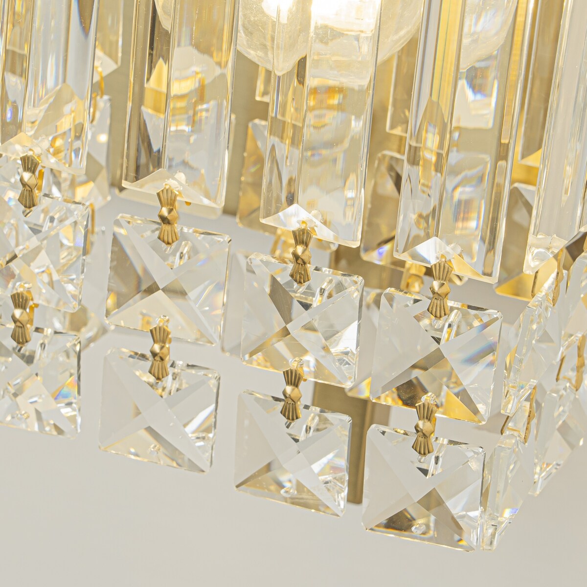 Applique murale en cristal à 3 lumières pour miroir de salle de bain moderne et glamour