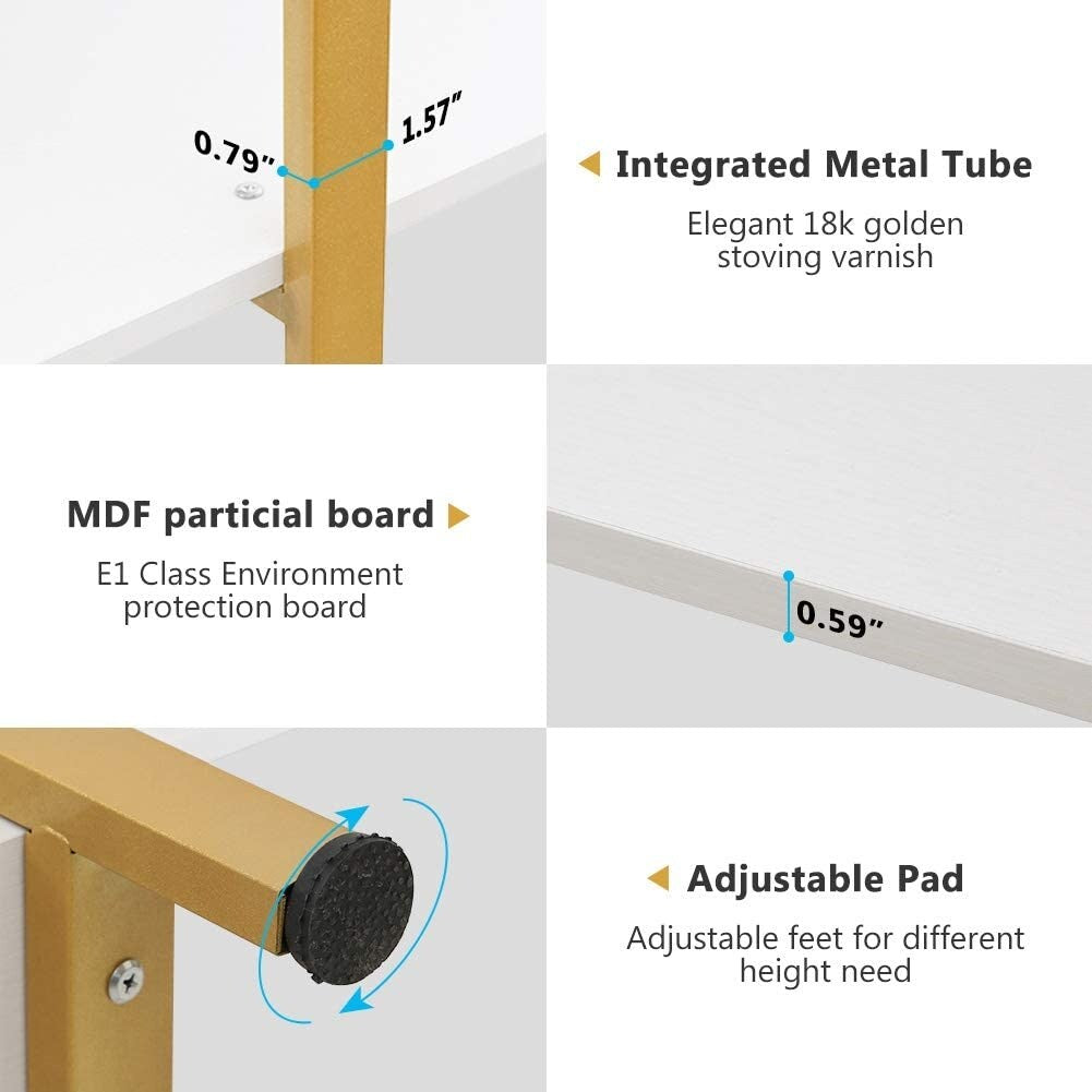 Bibliothèque à 5 niveaux, style industriel vintage