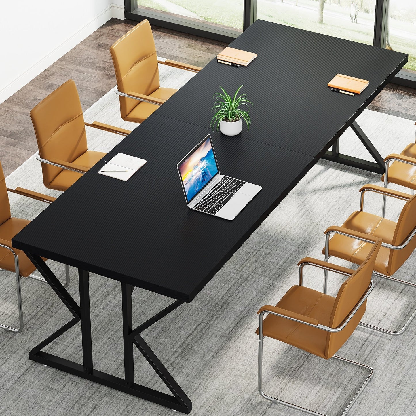 Bureau exécutif de 70,8 pouces, grand poste de travail informatique