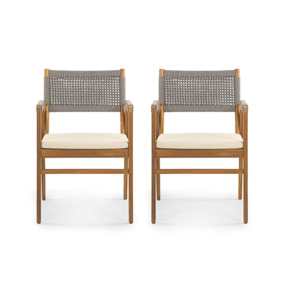 Ensemble de salle à manger d'extérieur Captef 5 pièces en bois d'acacia par Christopher Knight Home