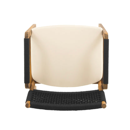 Ensemble de salle à manger d'extérieur Captef 5 pièces en bois d'acacia par Christopher Knight Home