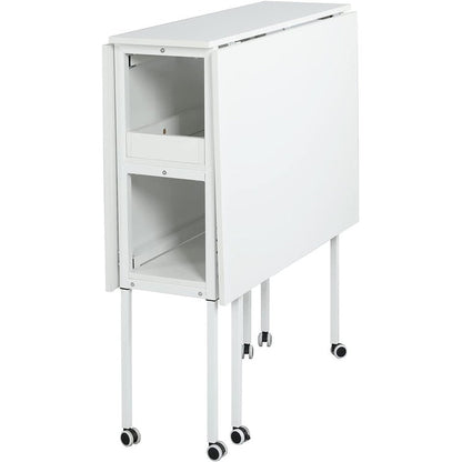 Table de bricolage réglable en hauteur avec étagères de rangement, table de découpe pliante mobile pour la maison, le bureau, la salle de couture et la salle d'artisanat