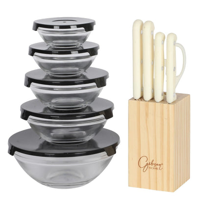 Ensemble de cuisine Gibson Home 74 pièces : ustensiles de cuisine, vaisselle, couverts, ustensiles, rangement et verrerie