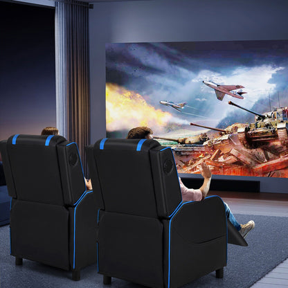 Fauteuil inclinable de massage et de jeu Gymax en cuir PU