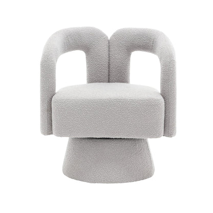Fauteuils d'appoint pivotants à 360 degrés rembourrés Boucle de HOMEFUN