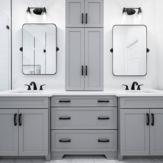 Miroir mural rectangulaire pivotant et inclinable en métal TEHOME Jonathan