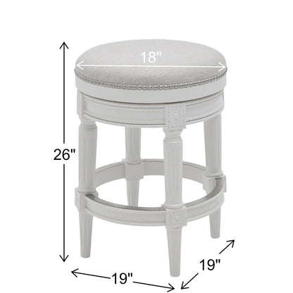 Tabouret de bar pivotant sans dossier Chapman 26 pouces de New Ridge Home Goods - Hauteur comptoir