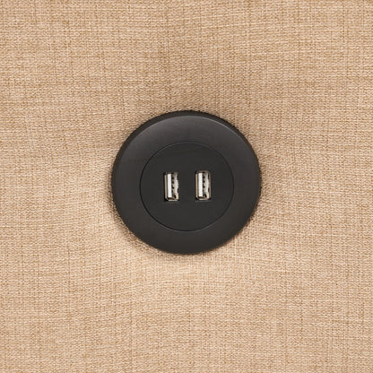 Canapé-lit gigogne 3 en 1 avec table à 2 oreilles