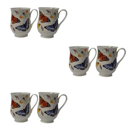 Tasse Roy Kirkham Eleanor Jardin de papillons (lot de 6)