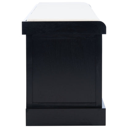 Banc de rangement à 3 tiroirs SAFAVIEH Fiorello avec coussins - 47,3 L x 15 L x 19 H - 47 L x 15 P x 19 H