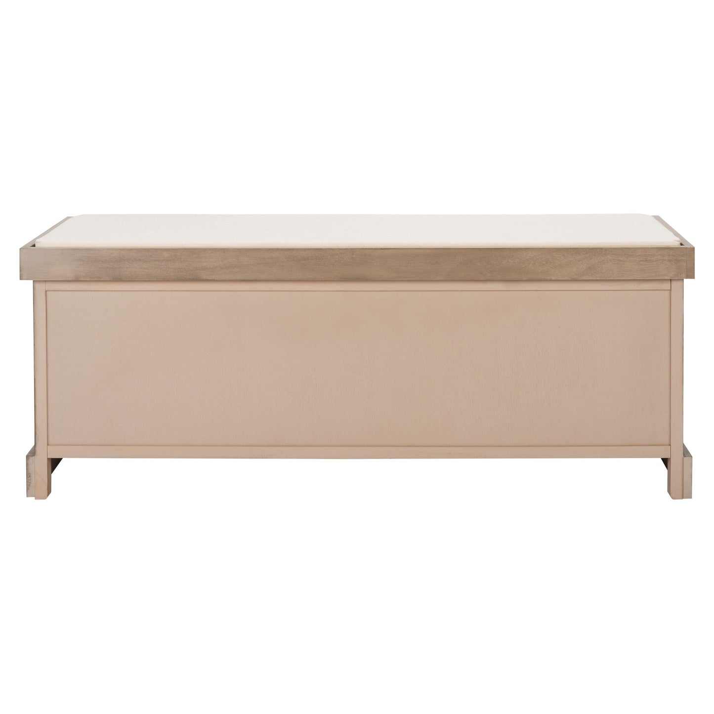 Banc de rangement à 3 tiroirs SAFAVIEH Fiorello avec coussins - 47,3 L x 15 L x 19 H - 47 L x 15 P x 19 H