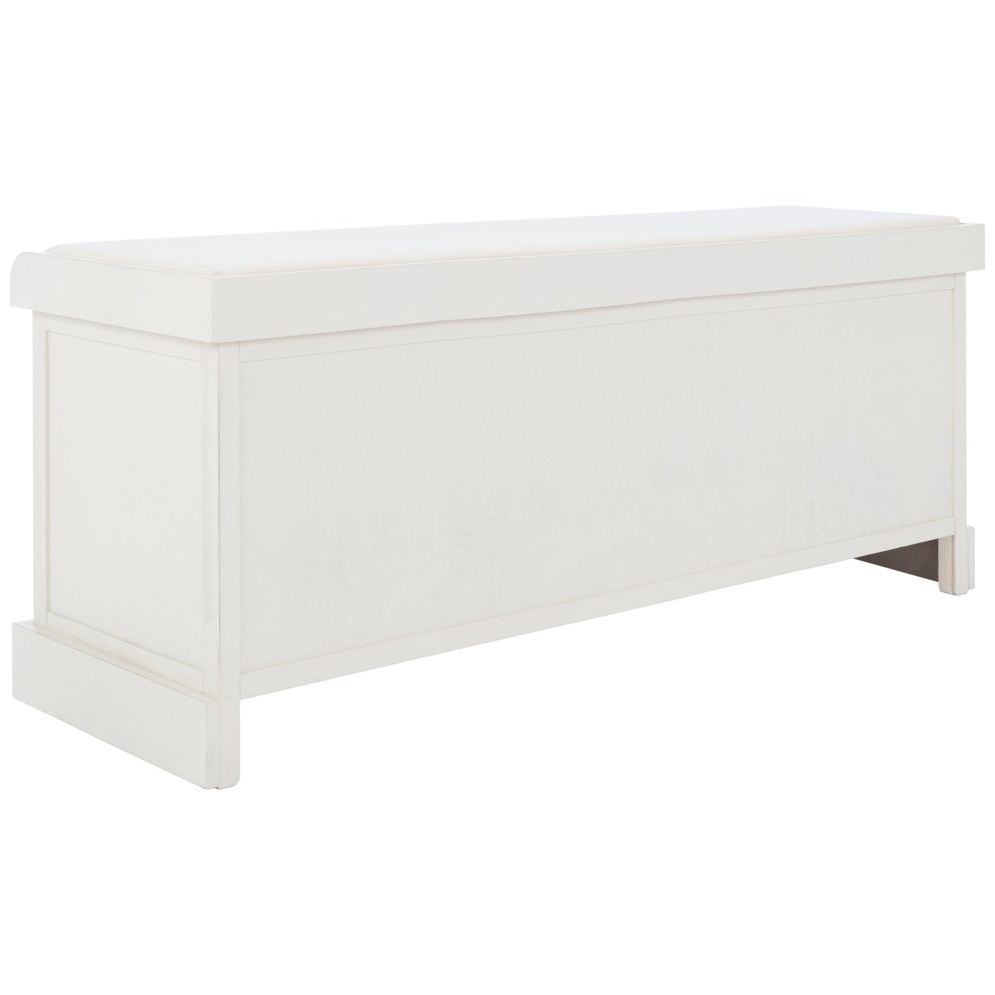 Banc de rangement à 3 tiroirs SAFAVIEH Fiorello avec coussins - 47,3 L x 15 L x 19 H - 47 L x 15 P x 19 H