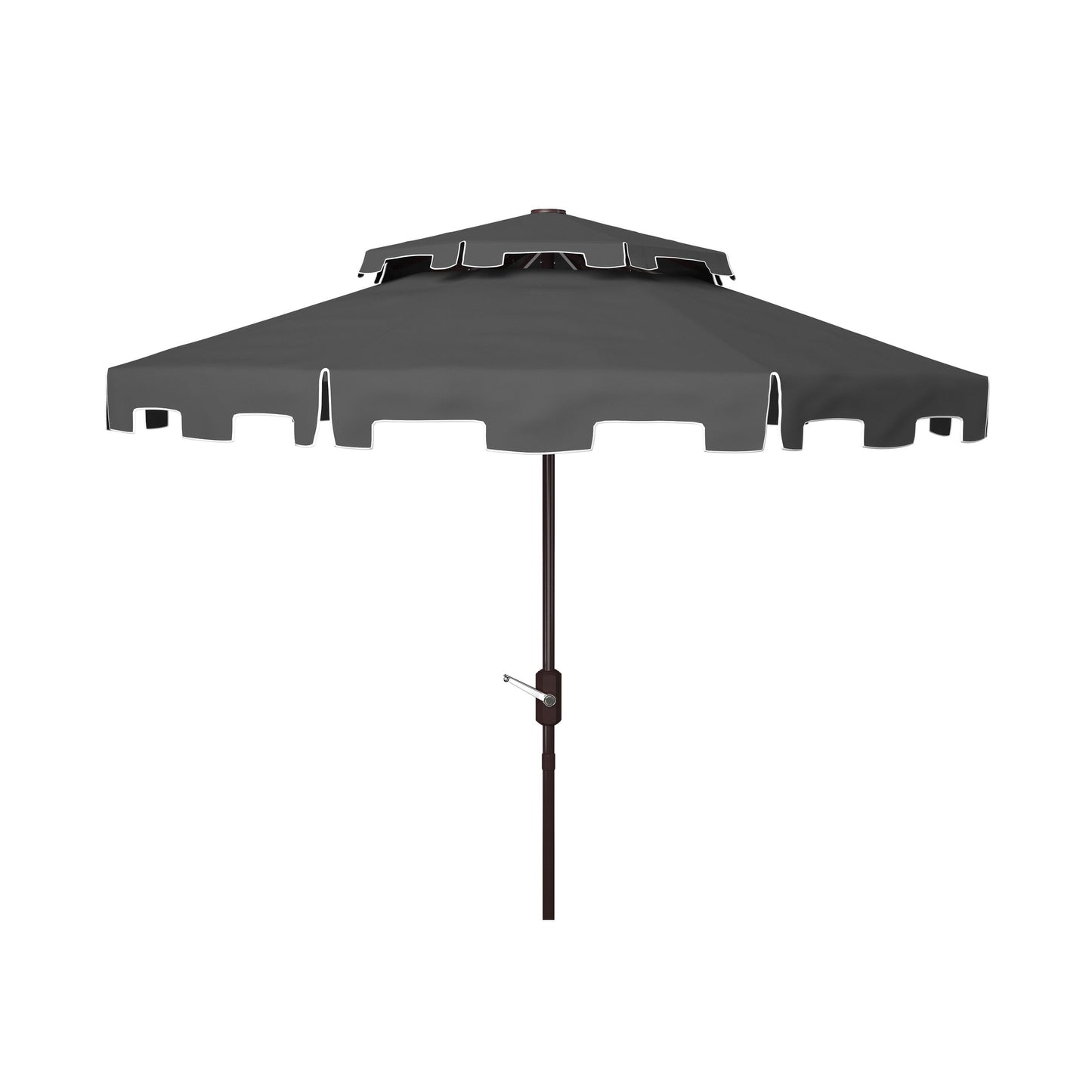 Parasol de marché double SAFAVIEH Outdoor Livia 9 pieds, base non incluse