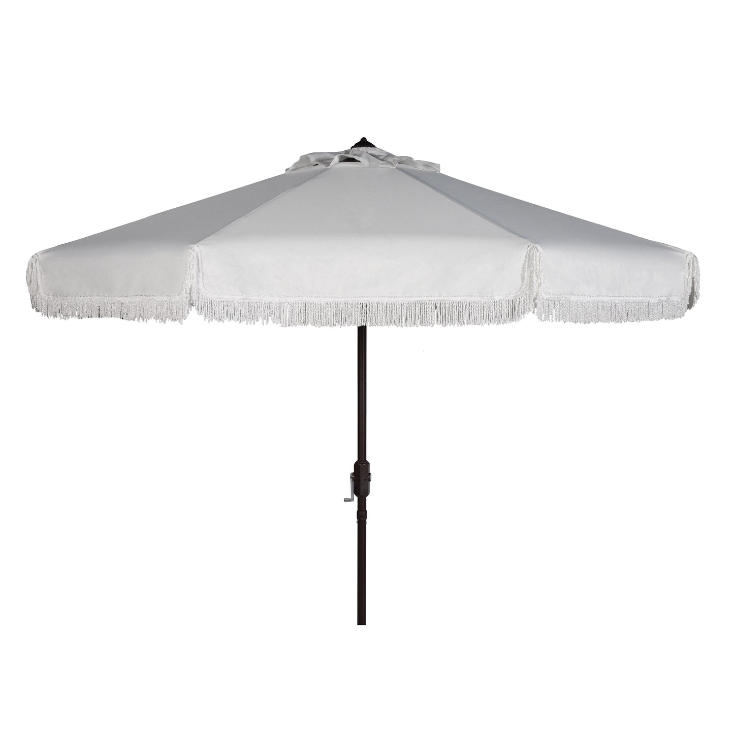 Parasol d'extérieur à manivelle SAFAVIEH Ronette Fringe de 9 pieds