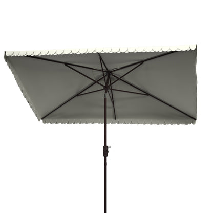 Parasol d'extérieur rectangulaire SAFAVIEH Zariah 6'x10' avec cantonnière