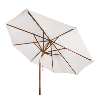 Parasol d'extérieur en bois SAFAVIEH Zlatana de 2,7 m