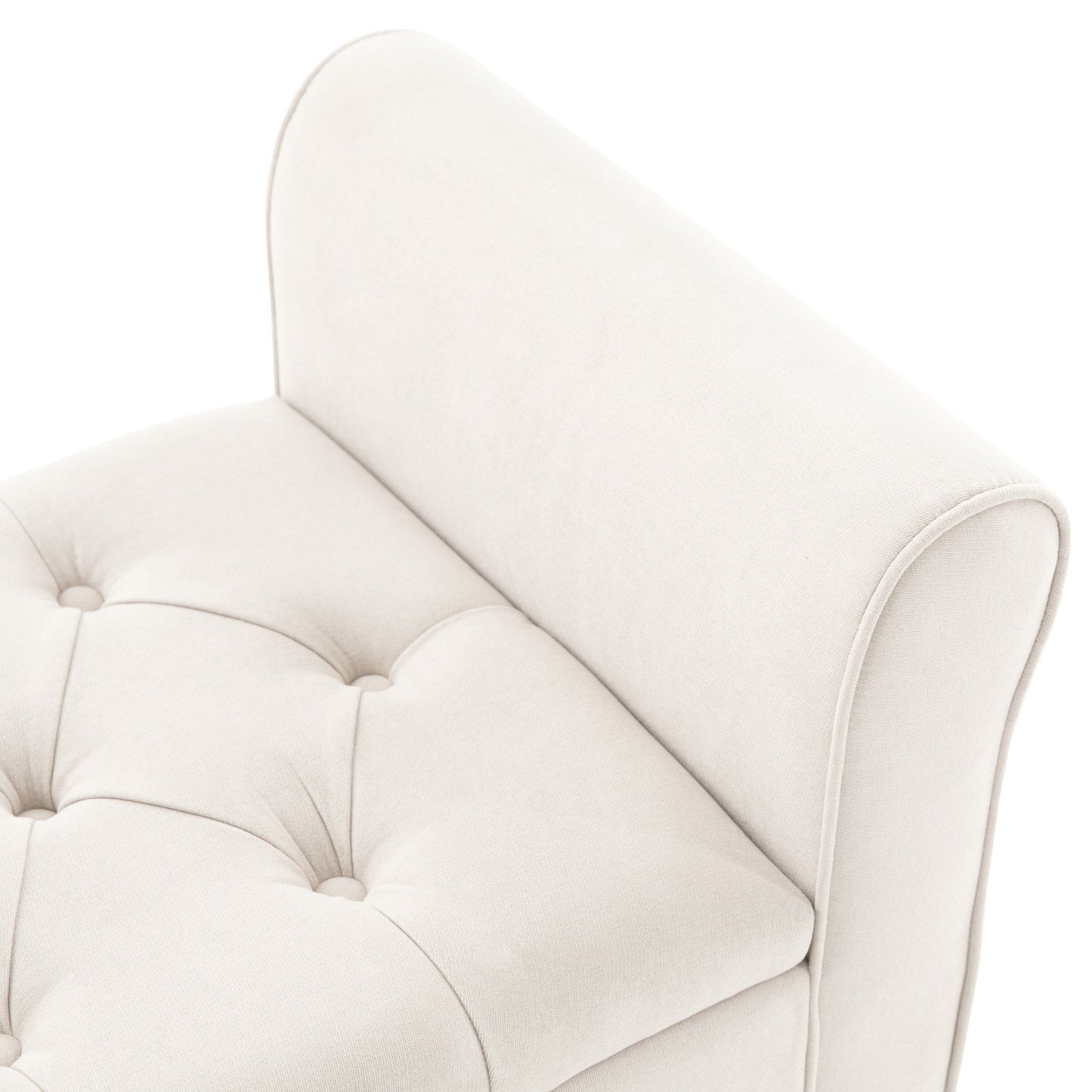 Banc de rangement rembourré, banc d'entrée avec dessus rabattable touffeté, 50,4 pouces