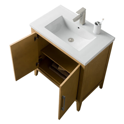 Meuble-lavabo simple Vanity Art 20, 24 ou 30 avec dessus en céramique