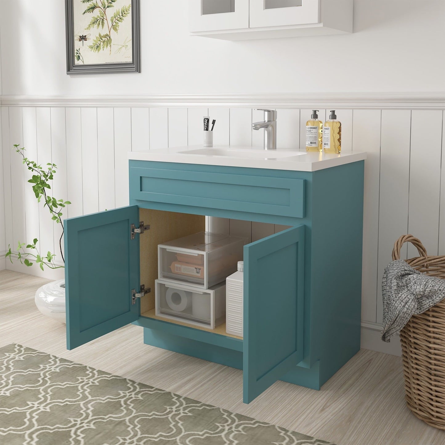 Meuble-lavabo simple de 36 pouces de Vanity Art